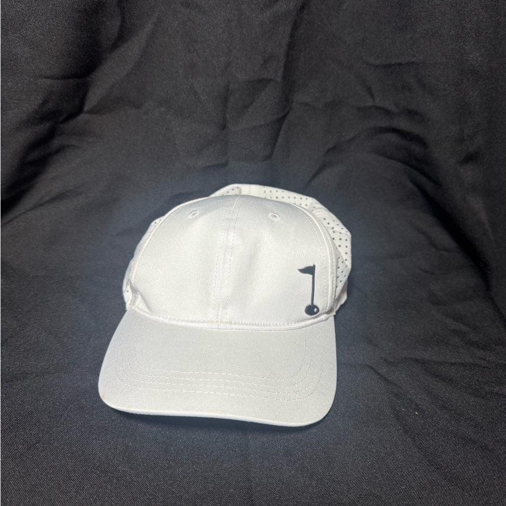 Tommy Bahama White and Gray Logo Hat with margarita recipe